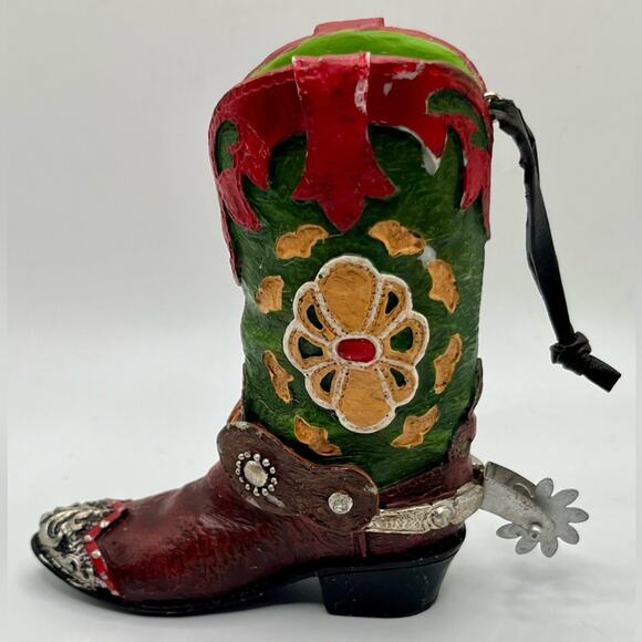 Colorful cowboy Christmas ornament - Picture 3 of 6